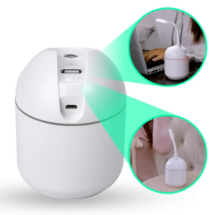 250ml. Humidifier with USB Output and Color Changing Light