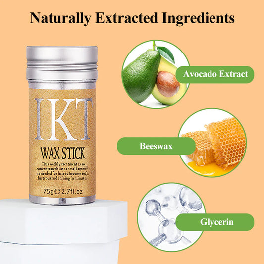 IKT Wax Stick for Hair | Frizz Control Styling Balm | Smooth & Shape Hair without Greasiness