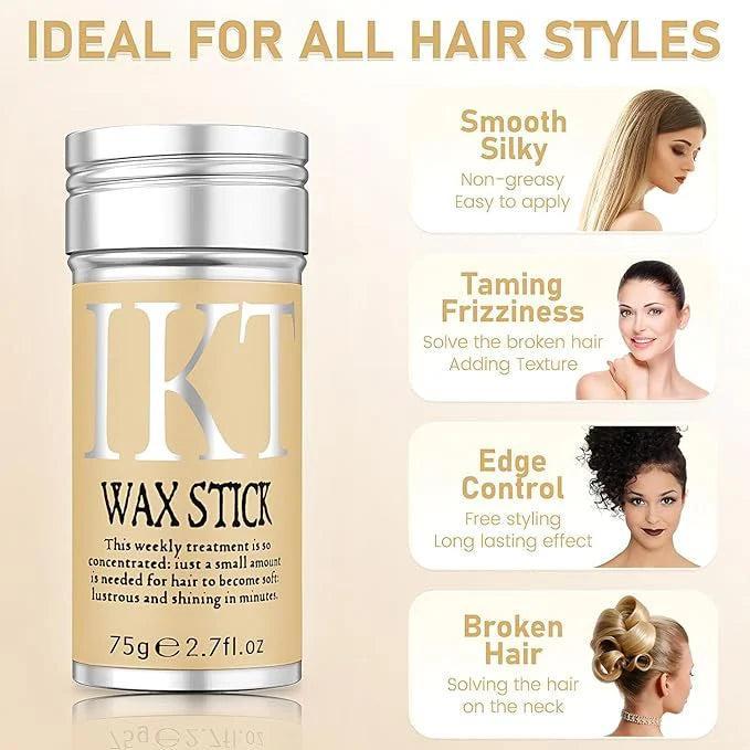 IKT Wax Stick for Hair | Frizz Control Styling Balm | Smooth & Shape Hair without Greasiness