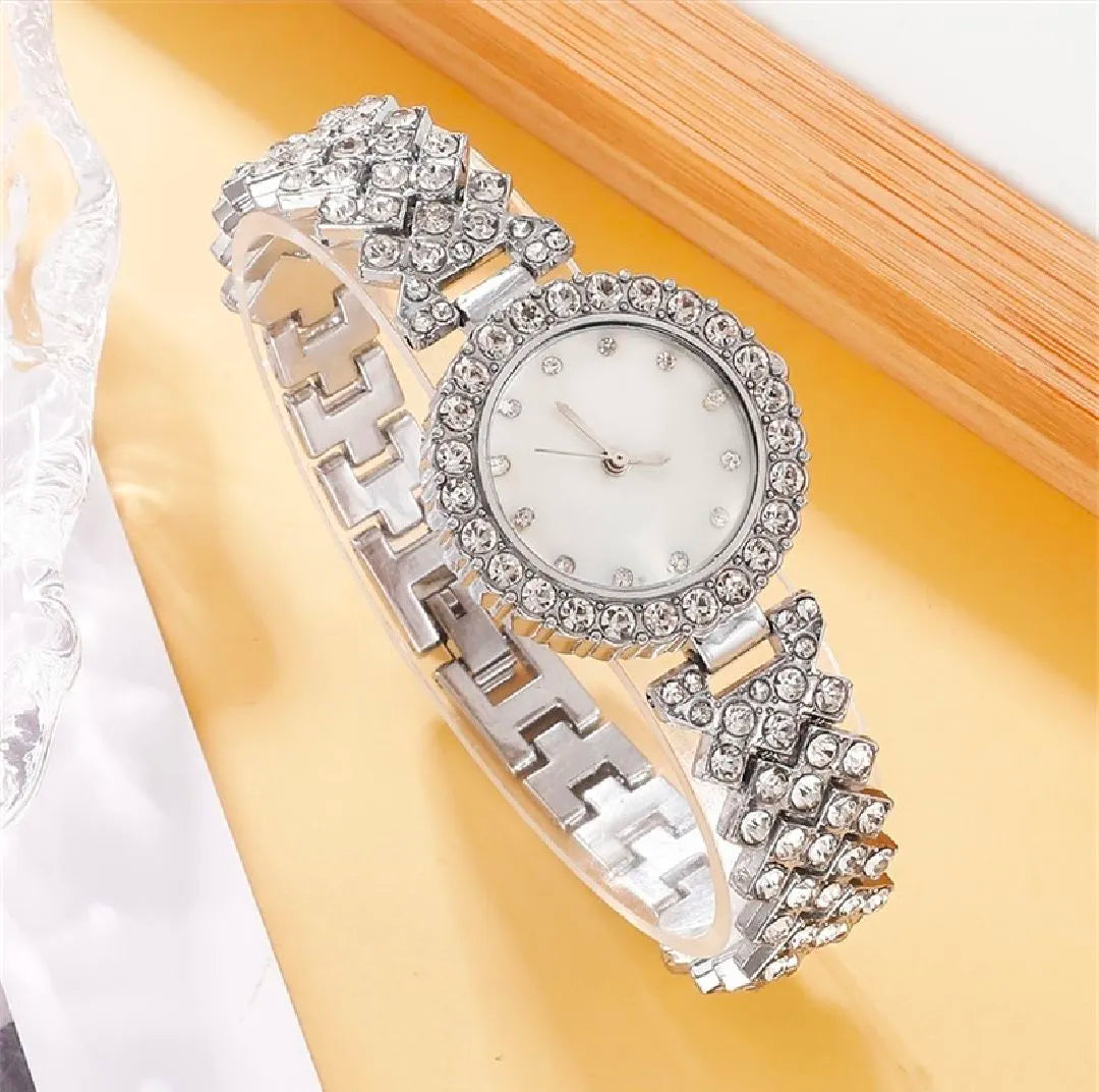 Watch - 6 PC's Luxury Women's Wristwatches with Diamond Bracelet
