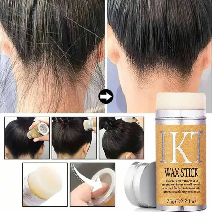 IKT Wax Stick for Hair | Frizz Control Styling Balm | Smooth & Shape Hair without Greasiness