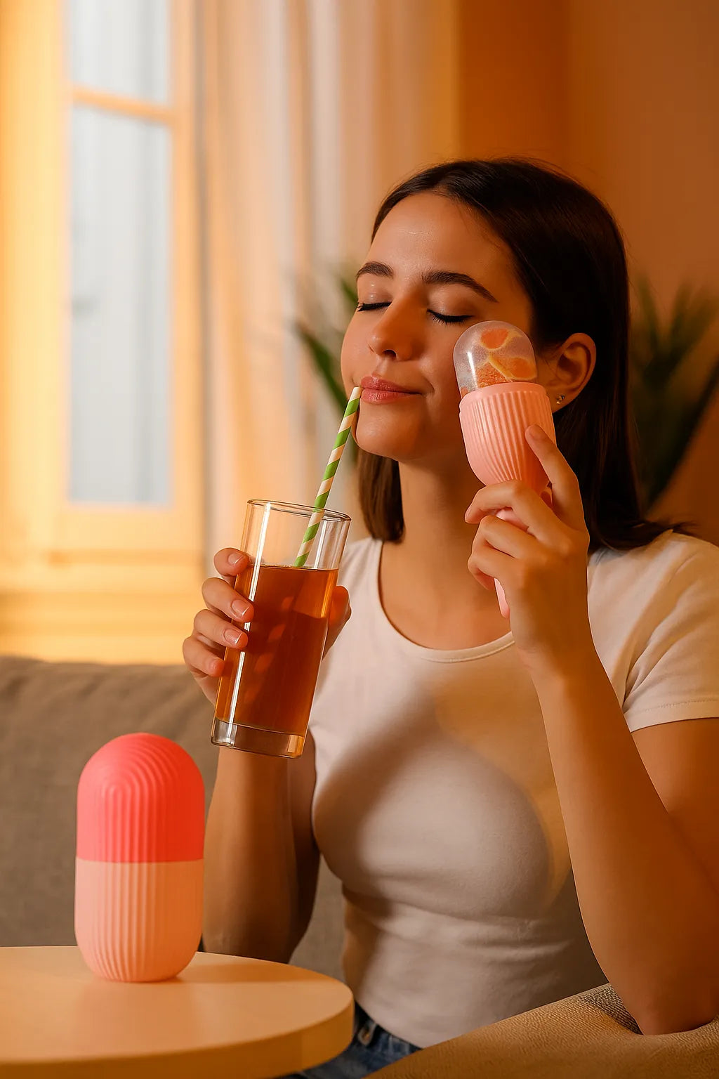 Silicone Ice Roller for Face for Glowing Skin